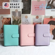 A6 Macaron Binder Planner Notebook PU Monthly Planner Notebook Dotted Refill Notebook Planner Corpor