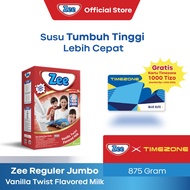 Zee Reguler Jumbo Vanilla Twist Milk 875gr (Free Timezone Blue Elite Card Rp1.000.000) - Susu Tumbuh