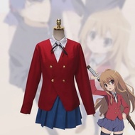 อะนิเมะ Tiger DRAGON Toradora คอสเพลย์ Taiga Aisaka คอสเพลย์เครื่องแต่งกาย perruque uniformes scolai