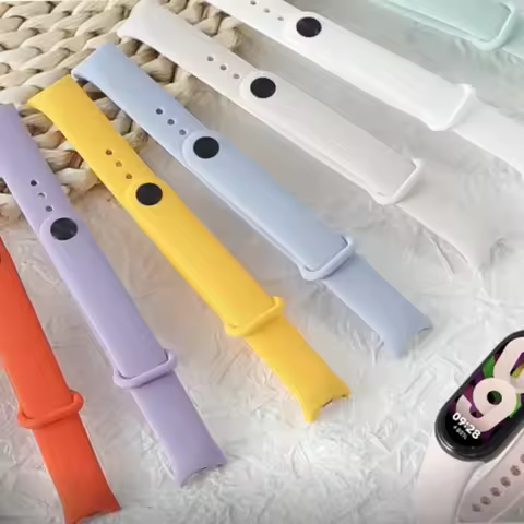 Silicone band for Mi Band 10 9 8 Strap NFC Accessories Sport Bracelet Rubber SmartWatch pulseira cor