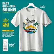 KATUN Souvenir T-shirt by Brunei Darussalam White Premium 30s Cotton Original Brunei labelTAG