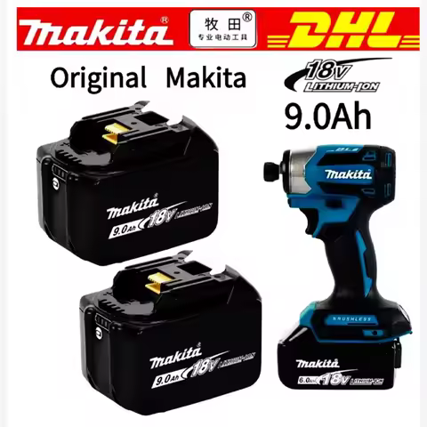 IMakita rechargeable lithium battery 18V 9.0AH,9000mAh original Makita tool battery BL1860 BL1890 DC
