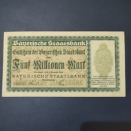 Uang Asing Jerman 5 Juta Mark 1923 Berkualitas