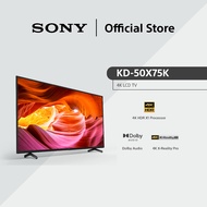 Sony 50" BRAVIA KD X75K | 4K Ultra HD | High Dynamic Range (HDR) | Smart TV (Google TV) | 50X75K