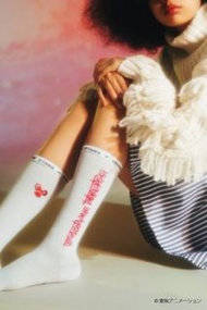 日本 CONVERSE STARS x 小魔女DoReMi 長襪 襪子 小花/小愛 全新品 正版