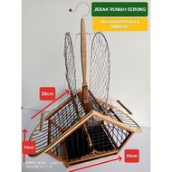 (JEBAK RUMAH SERONG : MURAI KAMPUNG & MERBAH) Jebak burung LEKIR/jebak rumah/jebak lekir/birdcage/JE