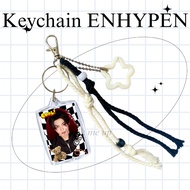 Keychain bag charm keyring Macrame BLACK WHITE ENHYPEN || Kpop enhypen keychain