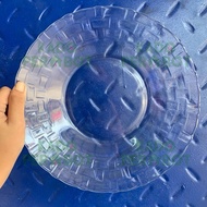 Piring Kaca Anyaman - Piring Makan Tebal Besar Cantik - Piring Beling