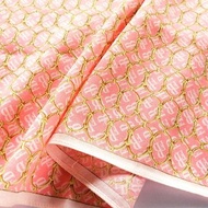 Felix Buhler Vintage Handkerchief Monogram Logo Pink 23 x 22.5 inches