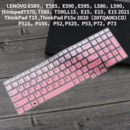 SILICON LAPTOP Keyboard Film Protective Cover LENOVO THINKPAD E580 Notebook 15.6"T580 Computer FOR T