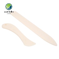 UUMIRMY 2pcs Bone Folder, Burnishing Tool Manual Tool Leather Craft Tool, Tracing Tools White ABS Pl