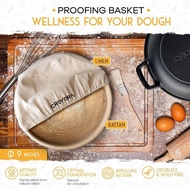 Crovora Pre-Seasoned Cast Iron Dutch Oven for Bread Baking with Skillet Lid - Incl. Sourdough Bread 