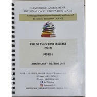 IGCSE English As A Second Language (0510) Paper 4 Past Year Paper