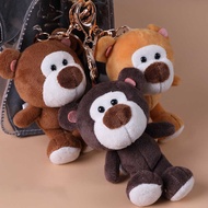 1Pcs 3 46 Fun Cute Big Nose Bear Plush Keychain F Cute Bear Doll Pendant Backpack Decoration Charm