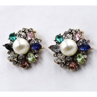 New Arrival Crystal Fashion Statement Pearl Earring