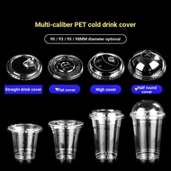 Cup Lid Commercial pet Disposable 98 Caliber Cold Drink Cup Lid Flat Lid High Lid 92 Semicircle Lid 