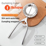 I know Dumpling maker semi-automatic 304 stainless steel dumpling skin press lazy quick made dumplin