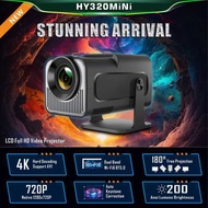2025 HY320mini Projector Home Theater Portable Mini 4K Short Throw Projector