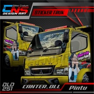 Stiker Pintu Depan CANTER Kanan Kiri Custom Foto Cewek Cantik Hijab Vector Seksi Bisa Request Foto &