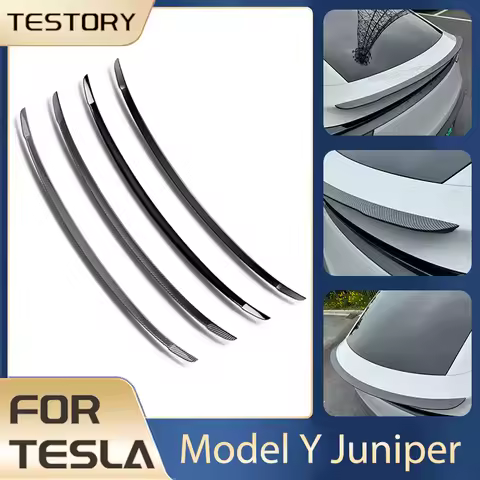 For Tesla Model Y Juniper Accessories ABS Spoiler Rear Trunk Lip Spoiler & Wings for Tesla Model Y J