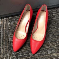 全新daphne dulala紅色高踭鞋