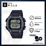 Casio Men's Digital Watch DW-291HX-1AV Black Resin Band Watch for men