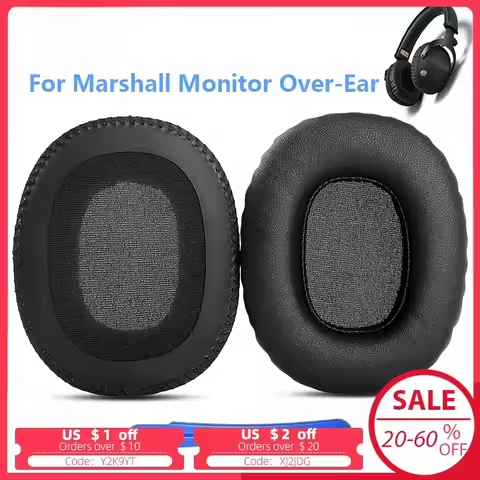 Replacement Ear Pads Cushion for Marshall Monitor Bluetooth Monitor I 1 ANC Headphones Earpads Foam 