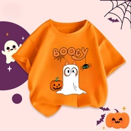 Baju Happy Halloween Shirt Kaos Pumpkin Bluey T-Shirt Trick or Treat Tee Shirt Kids Adults Halloween