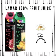 LAMAR 100% FRUIT JUICE NO ADDED SUGAR/ Jus Buah Tanpa Gula Tambahan 1L/20OML