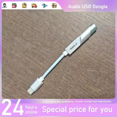 FiiO KA11 Type C/Lightning 3.5mm DAC Hifi Sound AMP Adapter Hi-Res Audio USB Dongle DAD256 Headphone