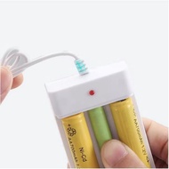 (AP) 3-slot battery charger with USB cable AA AAA A2 A3 charger