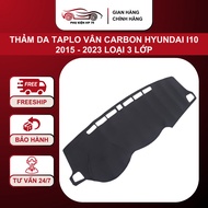 Hyundai i10 2015 - 2023 Carbon grain Taplo leather carpet, 3-layer type