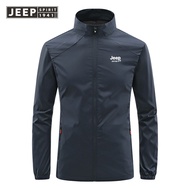 Jeep spirit 1941 estd mens ice silk sunscreen suit summer outdoor fishing UV resistant mens lightwei