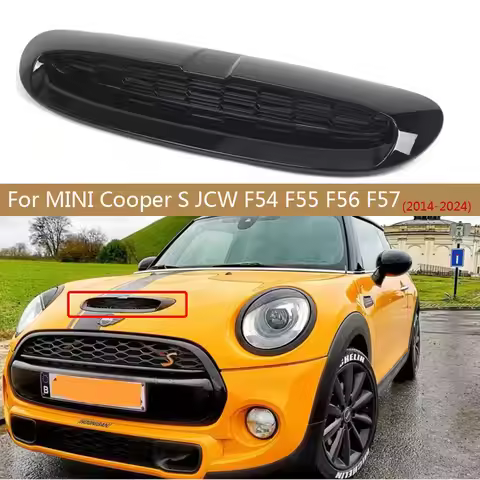 Hood Scoop Air Flow Intake Vent Cover Car Decorative Bonnet Air Intake Trim Replacement for Mini Coo