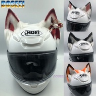 【Ready stock】头盔装饰品猫耳朵兽耳狼耳狐耳摩托车电动车机车女骑士滑雪盔配饰Helmet decoration Cat's ears (Steamed cat-ear shaped brea