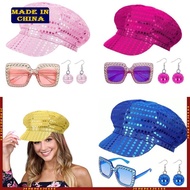 HIk Disco Costume Outfits 50s 60s 70s 80s Disco Accessories for Halloween Cosplay