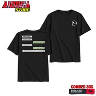 Kaos Chat Whatsapp Lucu - Kaos Kata-Kata - Kaos Viral - Atasan Pria - Fashion Pria - Bebas Desain - 