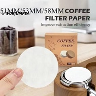 URJUMPEA 100Pcs Coffee Filter Paper 51/53/58mm Durable Barista Tools