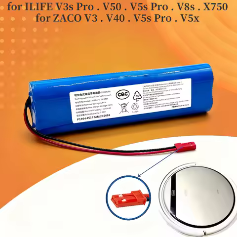 14.4V 3500mAh Lithium Battery for ILIFE V3s Pro V50 V5s Pro V8s V80 Max B5 Max S5 Pro X750 Robot Vac