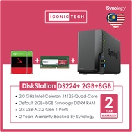 WhatsApp0193710000 Diskstation 8TB~32TB Synology DS224+ 10GB DDR4 Ram Nas Enclosure Kits or as5402T 
