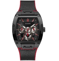 Authentic Guess Men Phoenix Black Dial Silicon Watch GW0202G7 Jam Tangan Lelaki