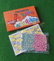 High Quality Bingo Lotto Lottery Toy 16 Cards Set (Vietnamese)
