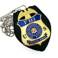 American FBI Metal Copper Alloy Badge Big Badge Back Pin Brooch Pendant Agent Badge URYO