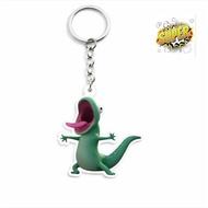 Hoppers cartoon keychain with characters Tom, Hoppers, King George, Loaf, Ellen bear