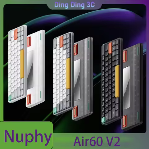 NuPhy Air60 V2 Wireless Dwarf Switch Mechanical Keyboard 3Mode Long Battery Life Ultra-thin Silent O