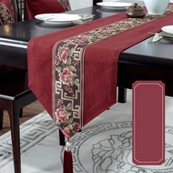 New Chinese Style Waterproof And Oil-proof Table Runner Cotton and Linen Material Classical Floral F