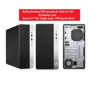 Refurbished HP prodesk 400 G4 MT desktop cpu (Intel i7-7th, 16gb ram, 1TB hard disc)