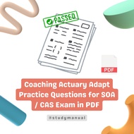 Coaching Actuary Adapt Practice Questions for SOA / CAS Exam in PDF