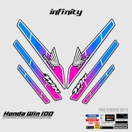 HONDA WIN STRIPING / MTF 37 / WIN 100 STICKER / WIN STICKER / STICKER / STREET / STIPING / STRIPING 