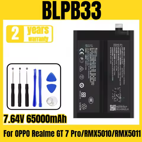 BLPB33 mobile phone battery, suitable for OPPO Realme GT 7 Pro/RMX5010/RMX5011 battery large capacit